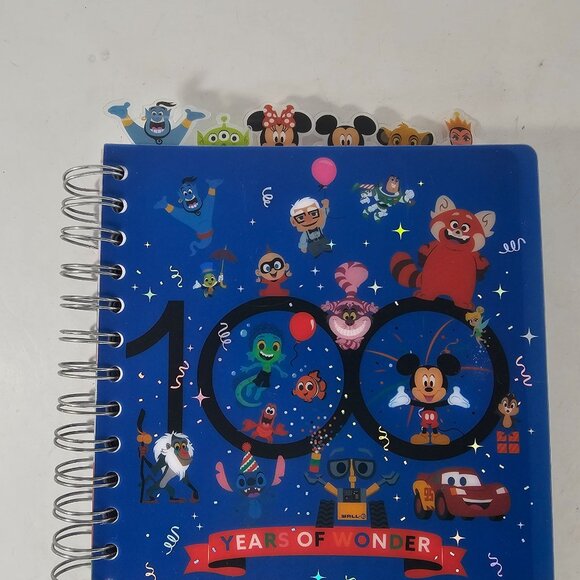 Disney Pixar 100 Years Of Wonder Spiral Journal 144 Sheets Blue Cover - Picture 4 of 12